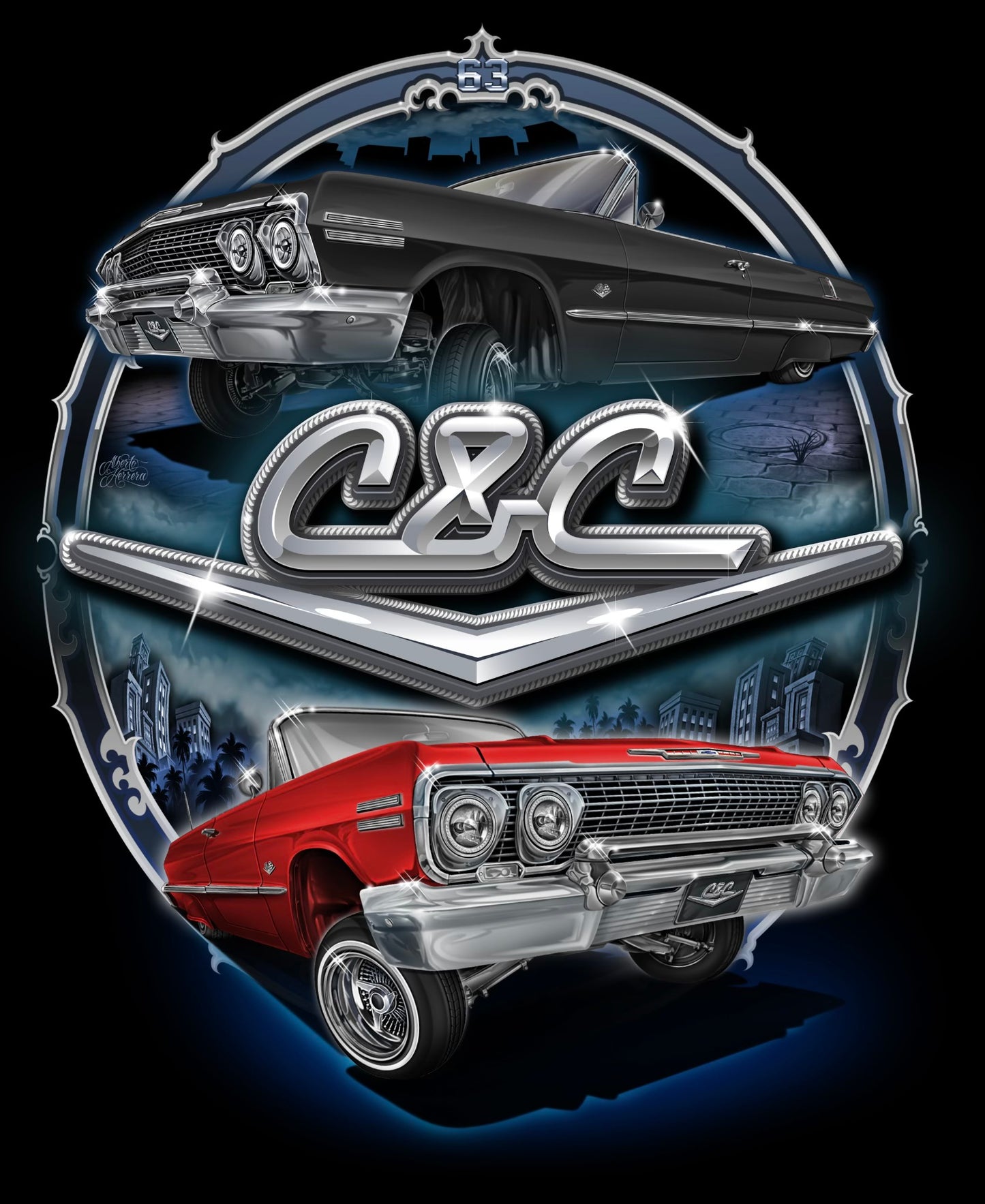 CNCANAHEIM 3 1963’s Impala’s Short Sleeve T-Shirts