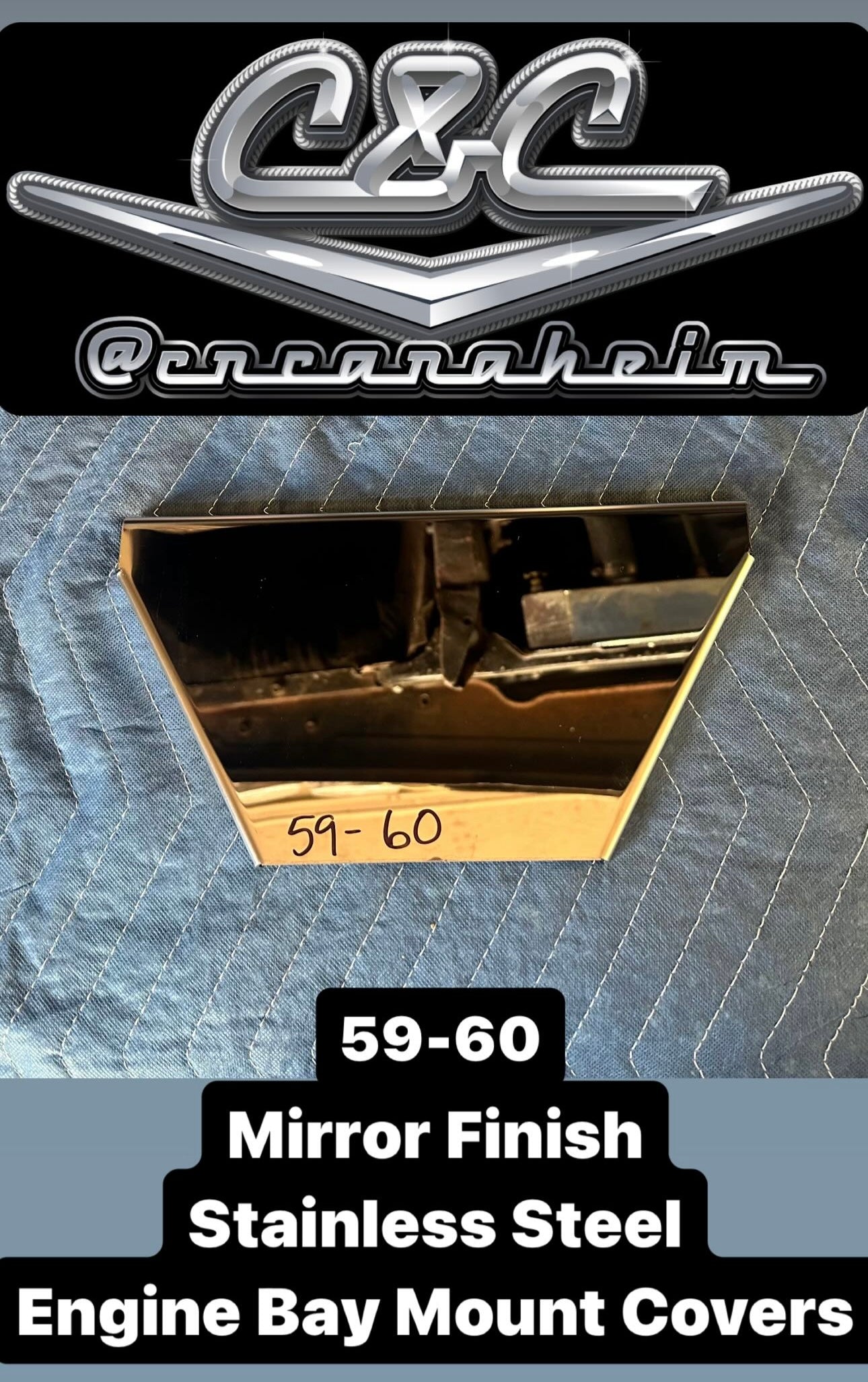 1959-1964 Impala Engine Bay Mount Covers
