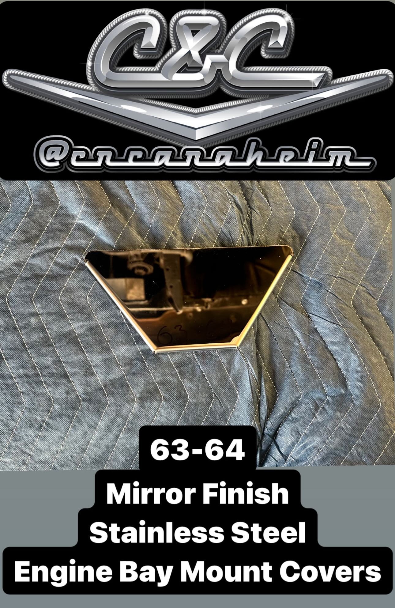 1959-1964 Impala Engine Bay Mount Covers